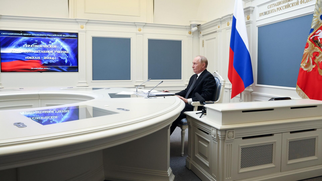 Путин: впервые за десятилетия проходят такие масштабные учения, как "Океан-2024" Путин: впервые за десятилетия проходят такие масштабные учения, как "Океан-2024"